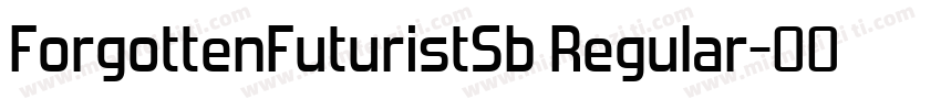 ForgottenFuturistSb Regular字体转换